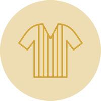 Shirt Line Yellow Circle Icon vector