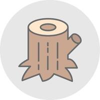 Trunk Line Filled Light Icon vector