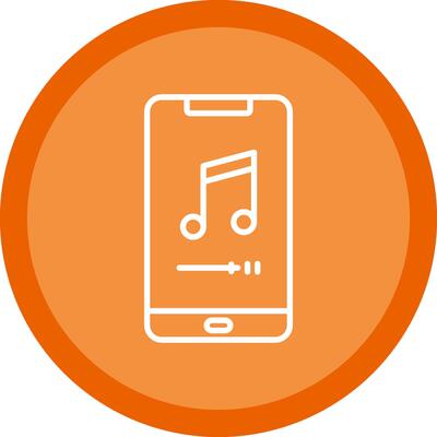 Phone Line Multi Circle Icon