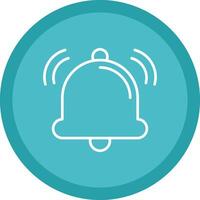 Bell Line Multi Circle Icon vector