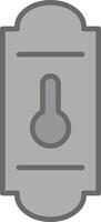 Handle Line Filled Light Icon vector