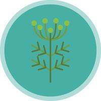 Dill Flat Multi Circle Icon vector