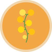 Wattle Flat Multi Circle Icon vector