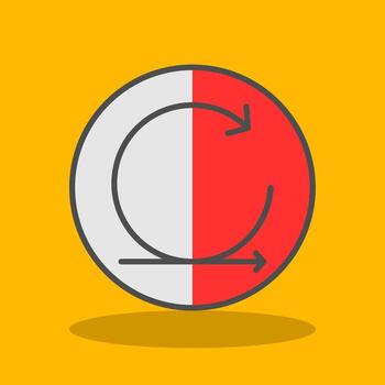 Agile Filled Shadow Icon vector