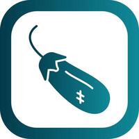 Eggplant Glyph Gradient Corner Icon vector