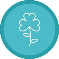 Clover Line Multi Circle Icon vector