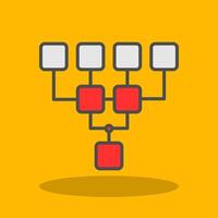 Structure Filled Shadow Icon vector