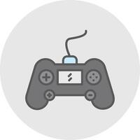 Gaming Console Line Filled Light Icon vector