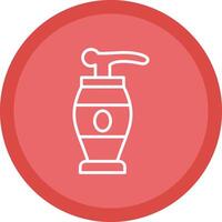 Lotion Line Multi Circle Icon vector