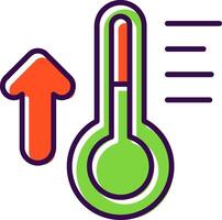 Thermometer filled Design Icon vector