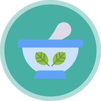 Natural Ingredients Flat Multi Circle Icon vector