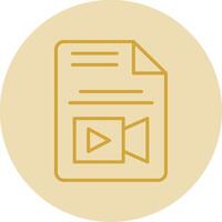 File Line Yellow Circle Icon vector