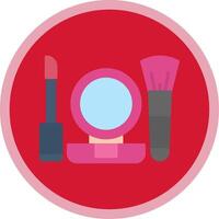 Make Up Flat Multi Circle Icon vector