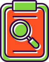 Magnifying Glass filled Design Icon vector