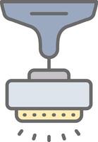 Lamp Line Filled Light Icon vector