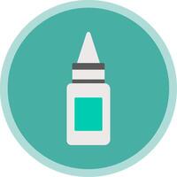 Bottle Flat Multi Circle Icon vector