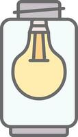 Lamp Line Filled Light Icon vector