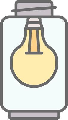 Lamp Line Filled Light Icon