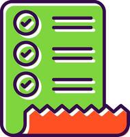 Check List filled Design Icon vector