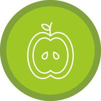 Apple Line Multi Circle Icon vector