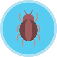 Spider Flat Multi Circle Icon vector
