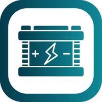 Accumulator Glyph Gradient Corner Icon vector