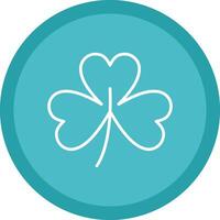 Clover Line Multi Circle Icon vector
