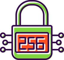 SHA 256 filled Design Icon vector