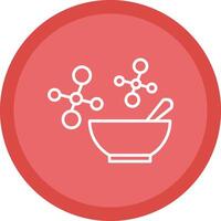 Bowl Line Multi Circle Icon vector