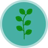 Eucalyptus Flat Multi Circle Icon vector