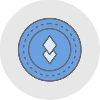 Altcoin Altcoin Line Filled Light Icon vector