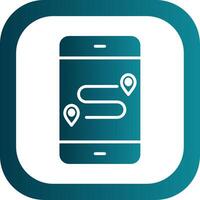 GpS Glyph Gradient Corner Icon vector