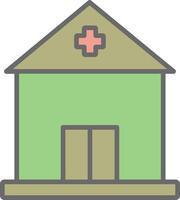 Building Line Filled Light Icon vector