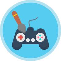 Controller Flat Multi Circle Icon vector