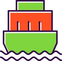 Port filled Design Icon vector