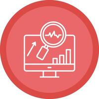 System Monitoring Line Multi Circle Icon vector