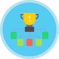 League Flat Multi Circle Icon vector