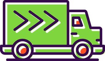 Delivery Truck filled Design Icon vector