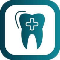 Dental Care Glyph Gradient Corner Icon vector