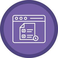 Exam Line Multi Circle Icon vector