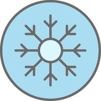 Frost Line Filled Light Icon vector