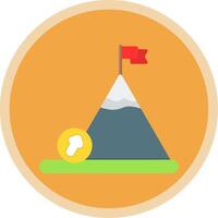 Boulder Flat Multi Circle Icon vector