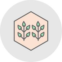 Smart Farming Line Filled Light Icon vector