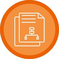 Document Line Multi Circle Icon vector