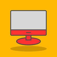 Lcd Filled Shadow Icon vector