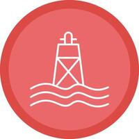 Buoy Line Multi Circle Icon vector