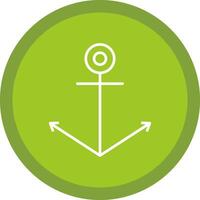 Anchor Line Multi Circle Icon vector
