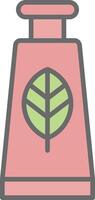 Hand Cream Line Filled Light Icon vector