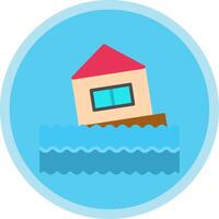 House Flat Multi Circle Icon vector