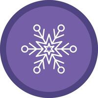 Snowflake Line Multi Circle Icon vector